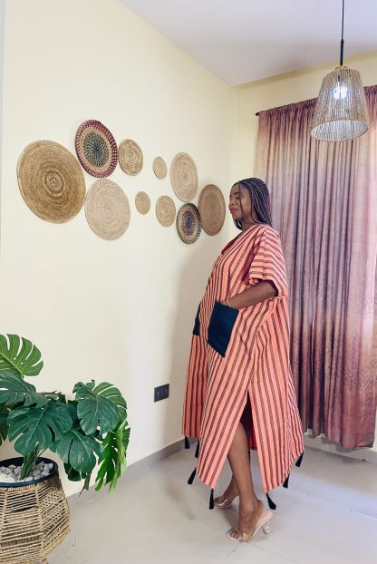 Aso oke bubu with tassels - Image 2