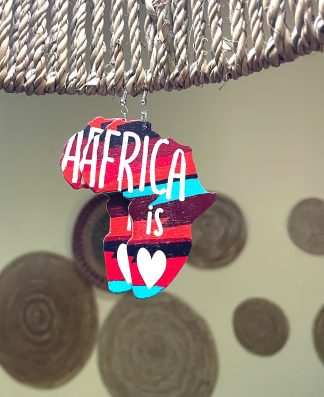 Wooden Map inspired Earrings for Women