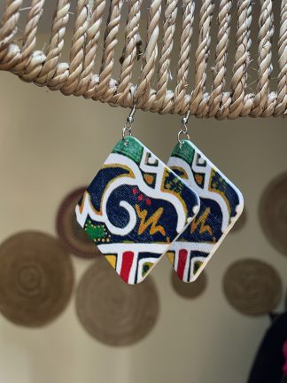 Wooden Dangle Earrings for Women