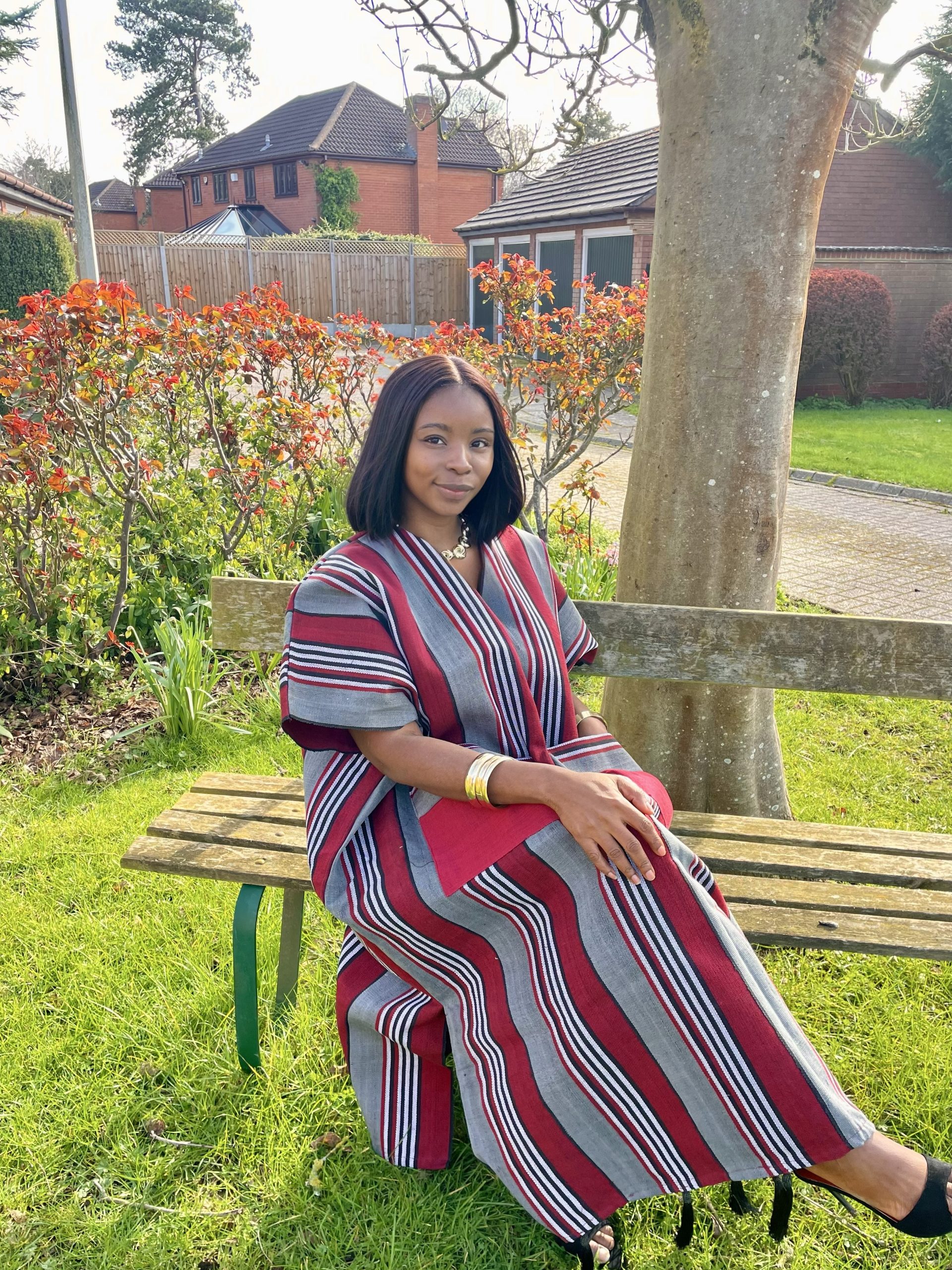 Burgundy Aso Oke bubu by ivybyivie
